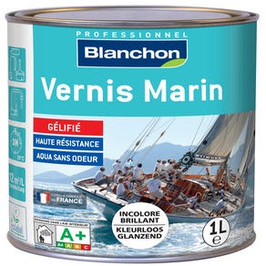 Vernis marin satin incolore 1 L - BLANCHON