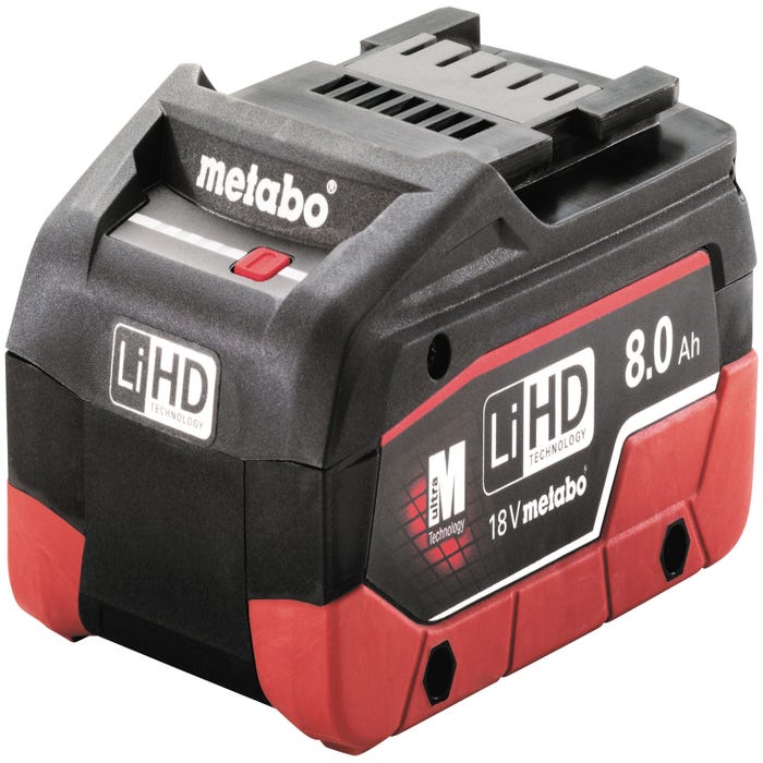 Batterie 8Ah 18V Li HD haute performance pour outils sans fil - 625369000 METABO