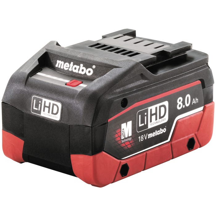 Batterie 8Ah 18V Li HD haute performance pour outils sans fil - 625369000 METABO