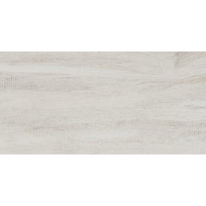 Carrelage sol intérieur effet bois l.30x L.60cm - Silva Blanc