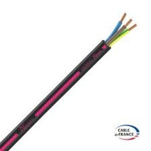 Cable électrique U-1000 R2V 3G 1,5 mm² noir Touret de 500 m - NEXANS FRANCE 