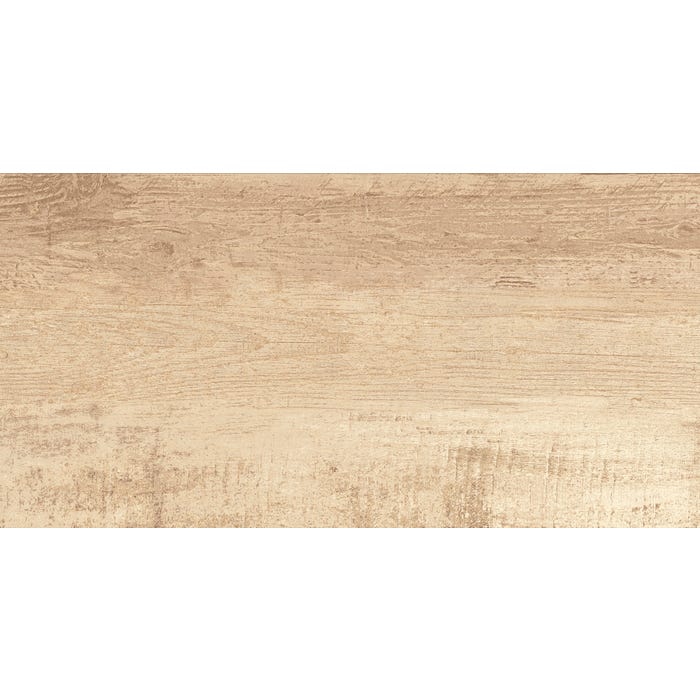 Carrelage sol extérieur effet bois l.30 x L.60 cm - Vanoise Chêne