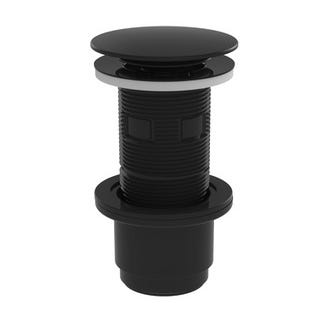 Bonde universelle noire avec clapet ABS  Haut.100 mm Digiclic - VALENTIN