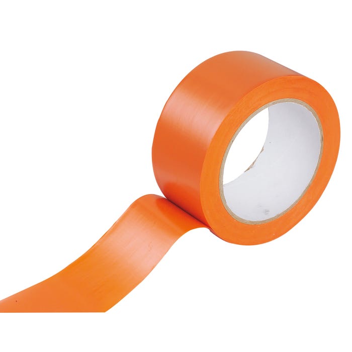Adhésif PVC imperméable orange l.50 mm x L.33 m