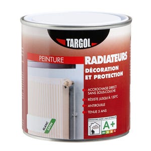 Peinture radiateur blanc satin 0,5 L - TARGOL