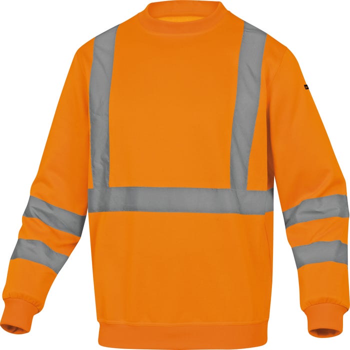 Sweat de travail haute visibilité orange T.XL - DELTA PLUS