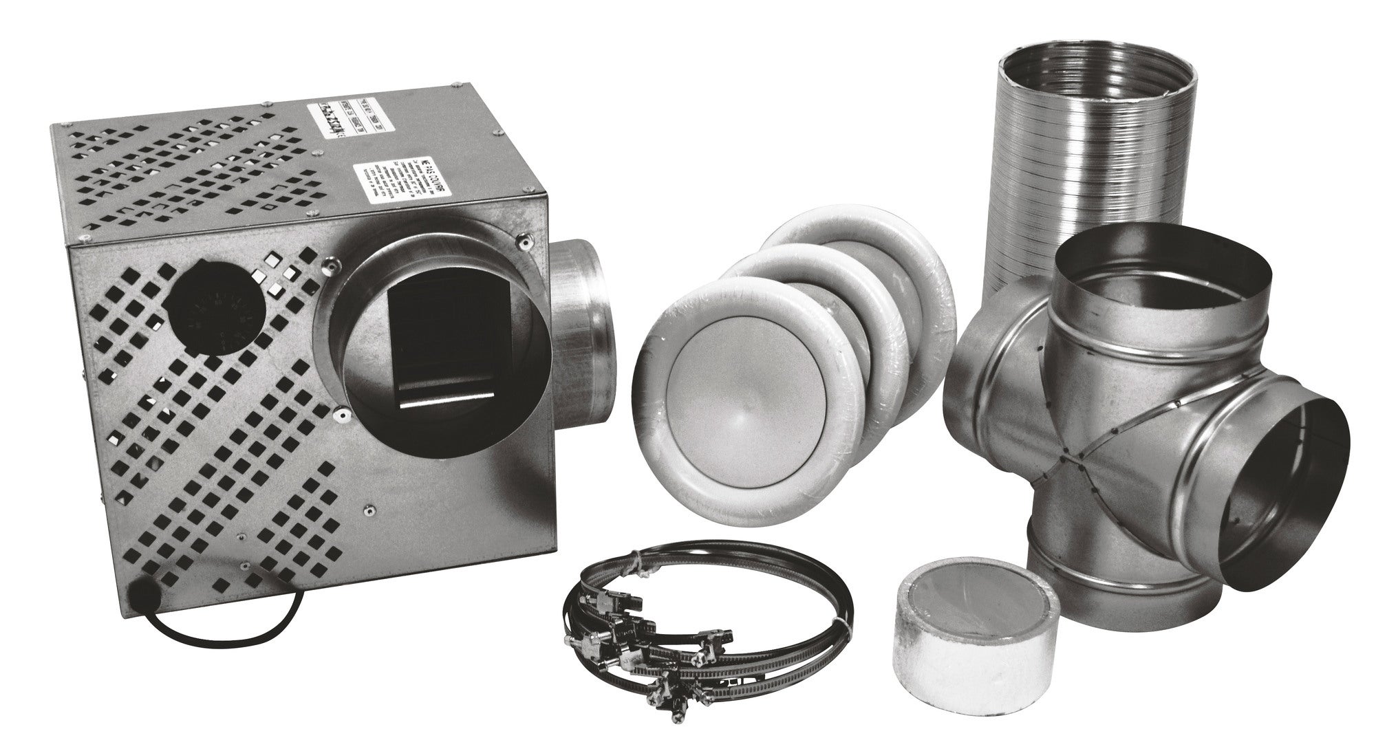 Kit de distribution d'air chaud 4 bouches 500 M3/H