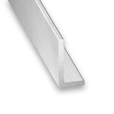 Cornière inégale aluminium brut 15 x 10 x 1 mm L.250 cm