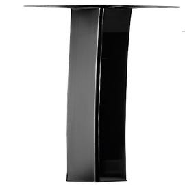 Pied de meuble carré en acier 2,5 x 2,5 cm H.70 cm noir - HETTICH