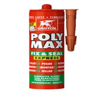 Mastic colle de montage teracota 425 g Polymax Fix & Seal Express - GRIFFON