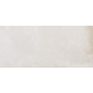 Carrelage intérieur blanc effet béton l.30 x L.60 cm San francisco