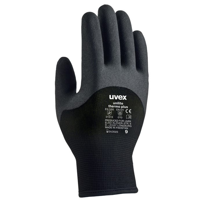 Lot 3 gants hiver unilite thermoplus t10