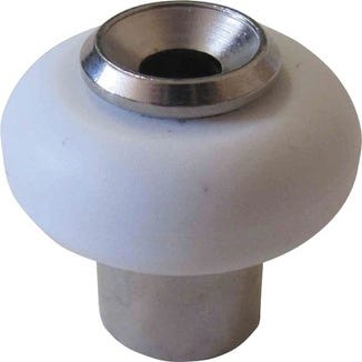 Butoir de porte bobine blanc acier nickelé Haut.37 mm - CHAINEY
