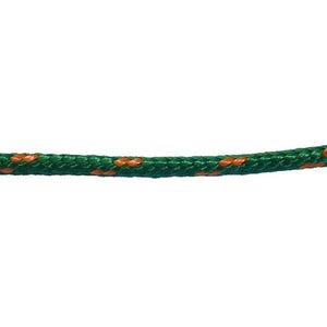 Cordeau polyester vert Long.1 m Diam.2,5 mm