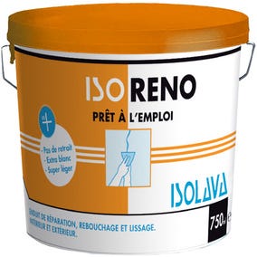 Enduit de rénovation prêt à l'emploi Isoréno 0L75 - ISOLAVA