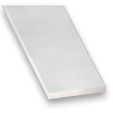 Profilé plat aluminium anodisé l.40 x Ep.2 mm L.250 cm