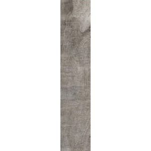 Carrelage intérieur sol et mur marron effet bois l.20,5 x L.100 cm Broceliande Greige