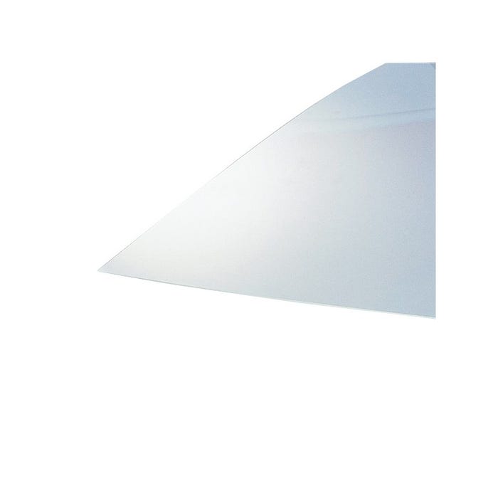Verre Synthétique Transparent Extérieur, L : 100 cm, l : 100 cm, E : 2 mm