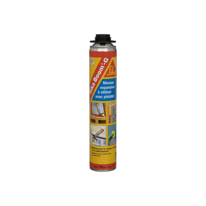 Mousse expansive extrudable au pistolet - SIKA Boom G - Beige - 750ml