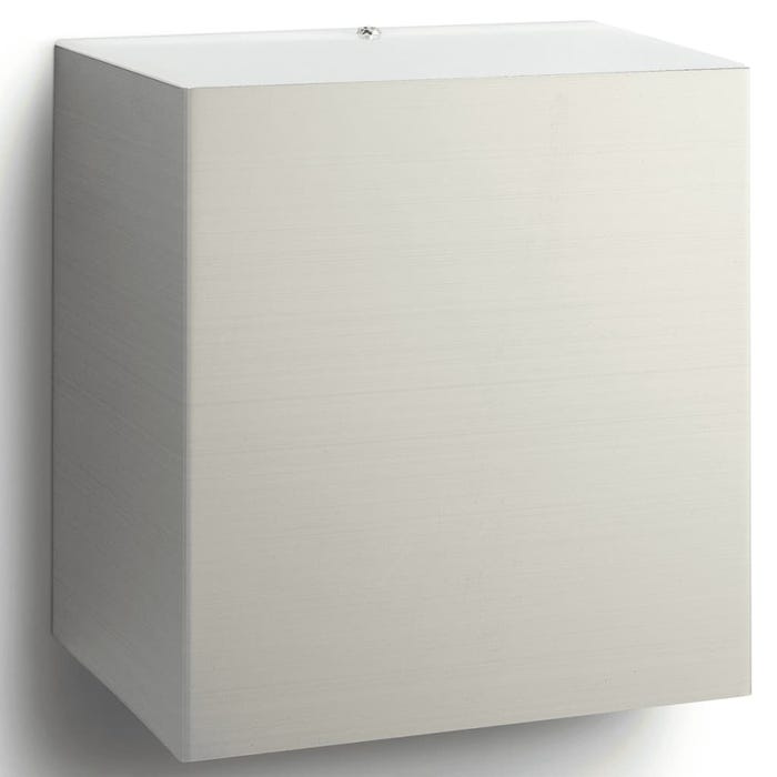 Applique cube aluminium Macaw IP44 LED H13 cm Philips