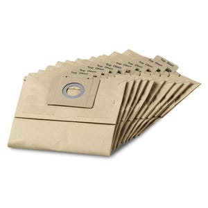 Sac filtrant papier T 12/1 pack de 10 - KÄRCHER - 69043120