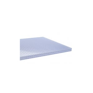 Plaque polycarbonate alvéolaire 4000 x 980 x 32mm Opaline, E : 32 mm, l : 98 cm, L : 4 m