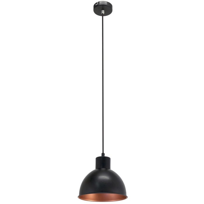 Lampe suspendue TRURO 1 Noir et cuivre 49238 EGLO
