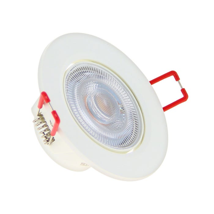 Xanlite - Spot Encastrable LED Intégré - Orientable - cons. 4,5W (eq. 50W) - 345 lumens - Blanc neutre - SEL345CW
