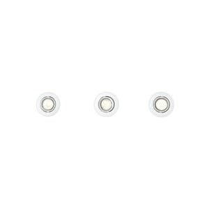 Set de 3 anneaux encastrables inclinables PHILIPS - GU10 - 9 cm - blancs - 93514