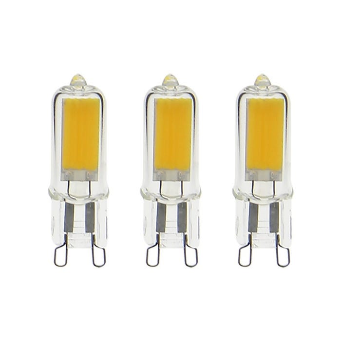 Xanlite - Pack de 3 ampoules RetroLED Caspule, culot G9, 2,6W cons. (20W eq.), 200 lumens, lumière blanc neutre - PACK3ALG9200CW