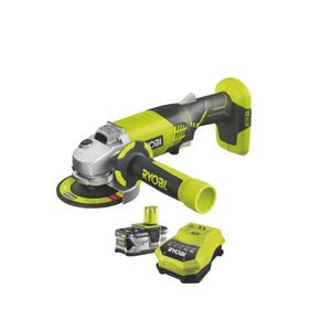 Meuleuse d'angle RYOBI 18V OnePlus R18AG-L40S - Batterie Lithium-ion 4.0Ah - Chargeur