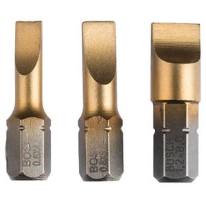 Pack de 3 embouts de vissage Max Grip (S) L25mm - BOSCH - 2607001751