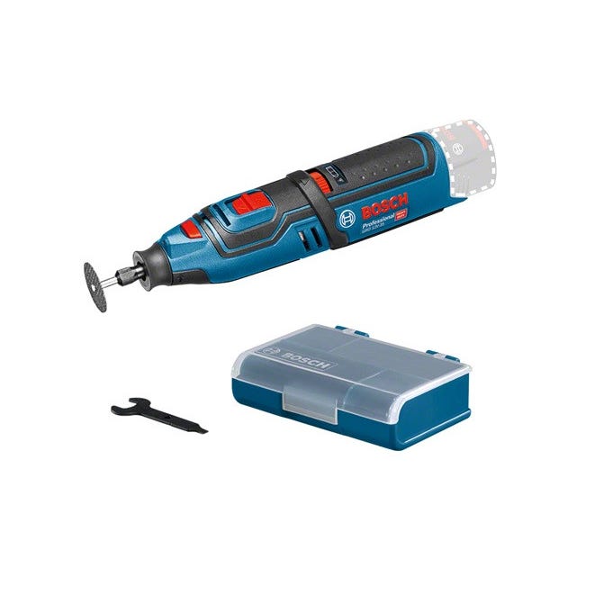 Bosch - Outil rotatif multifonction 12 V sans batterie ni chargeur 35.000 tr/min avec accessoires - GRO 12V-35 Professional Bosch Professional