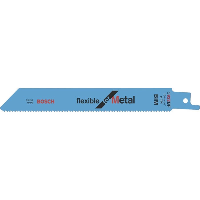 Lames de scie sabre S 922 BF Flexible for Metal - BOSCH - 2608656014