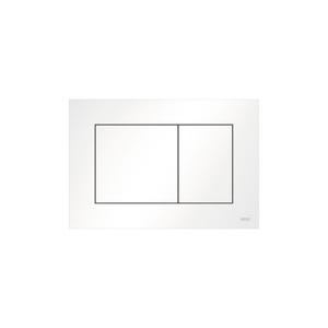 Tece TECEnow Plaque de commande double touche, Blanc brillant (9240400)