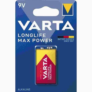 Pile LongLife VARTA 9V Max Power Alcaline