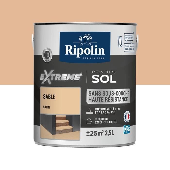 Ripolin Peinture Pour Sol Interieur + Exterieur - Sable Satin, 2,5l
