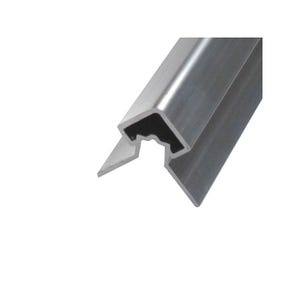 Profil d'angle alu extérieur pour bardage Aluminium brut, L : 270 cm, l : 4.3 cm, E : 4cm