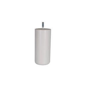Pied Meuble Cylindrique 68x150mm - Hêtre Laqué Blanc