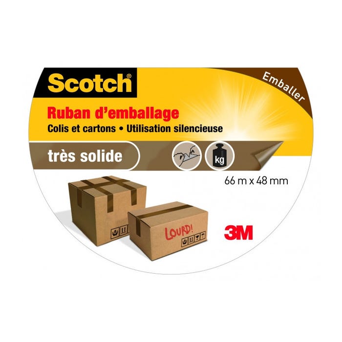 Ruban adhésif d'emballage - 100mx48mm 3M SCOTCH 1498429