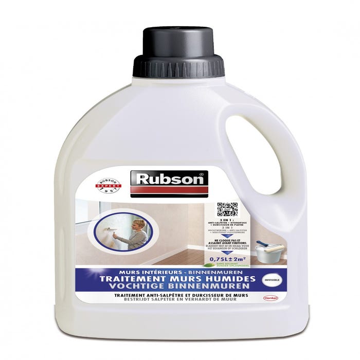 Durcisseur de plâtre Protégez vos murs, RUBSON incolore 0.75 l