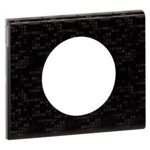 plaque céliane 1 poste cuir pixel