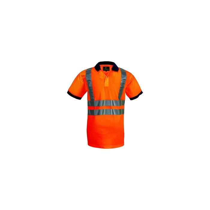Polo haute visibilité manches courtes Yard orange - Coverguard - Taille L