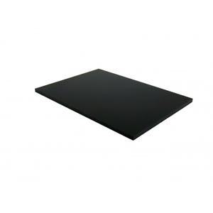 Panneau de bardage stratifié HPL compact Noir, E : 6 mm, l : 130 cm, L : 305 cm