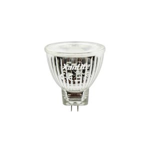 Xanlite - Ampoule LED spot, culot G4, 4W cons. (20W eq.), lumière blanche chaude - ALMR11200
