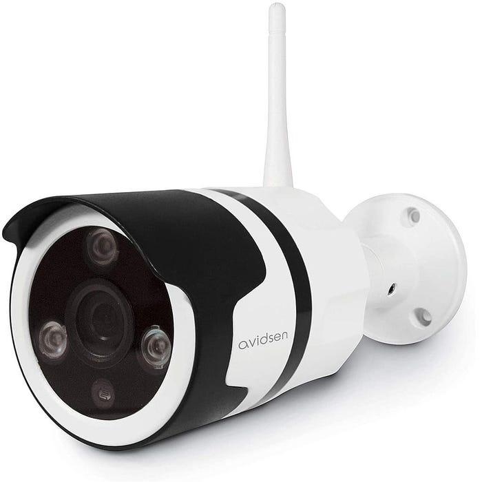 Caméra de surveillance extérieure Avidsen IP Wifi 720 P