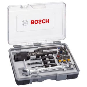Coffret Drill and Drive BOSCH - 3 en 1 : pré-perçage, fraisage et vissage - 2607002786