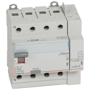 interrupteur différentiel legrand dx3 40a 300ma 4 poles type ac - vis / auto