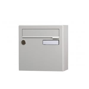 Boîte aux lettres compacte 1 porte extérieur RENZ acier gris mat