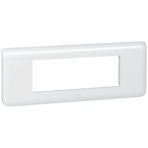 Plaque de finition Blanc MOSAIC horizontale blanc 6 modules - LEGRAND - 078816